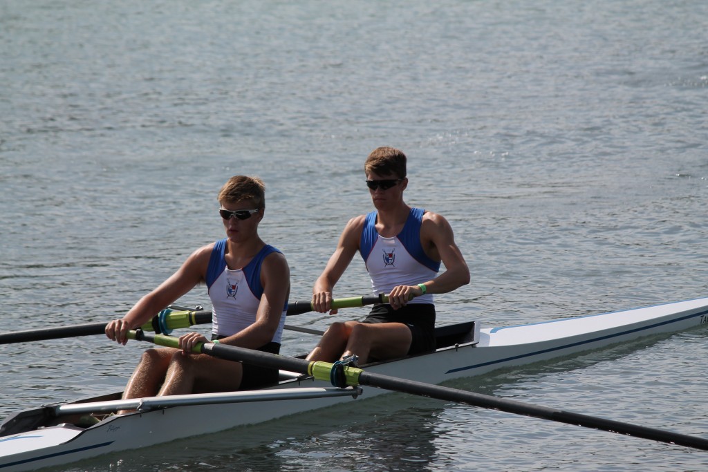 Greg Bauerfeld and Brian Helms competing in the pair …Photo courtesy of Greg Helms